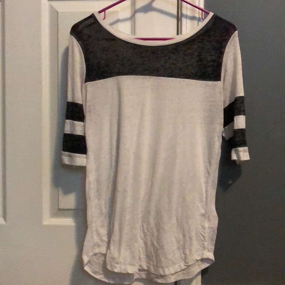 White and grey t-shirt